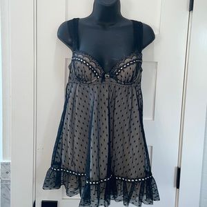 Seductivewear Push-up Lace Chemise Intimates Size S